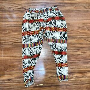 Colorful Patterned custom African kente joggers